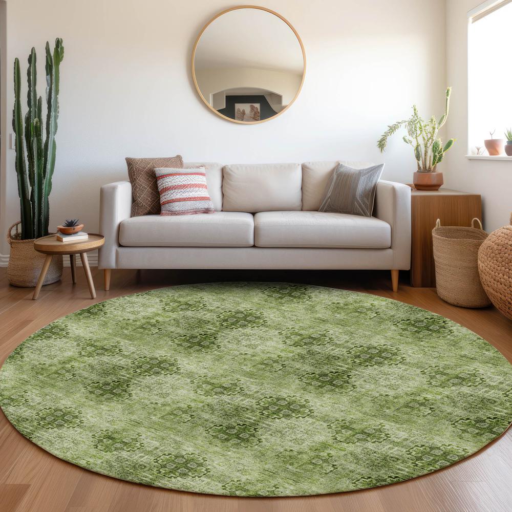 Chantille ACN557 Green 8' x 8' Rug. Picture 6