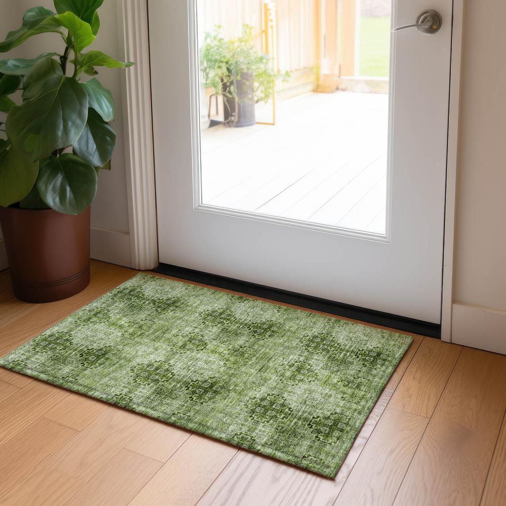 Chantille ACN557 Green 1'8" x 2'6" Rug. Picture 6