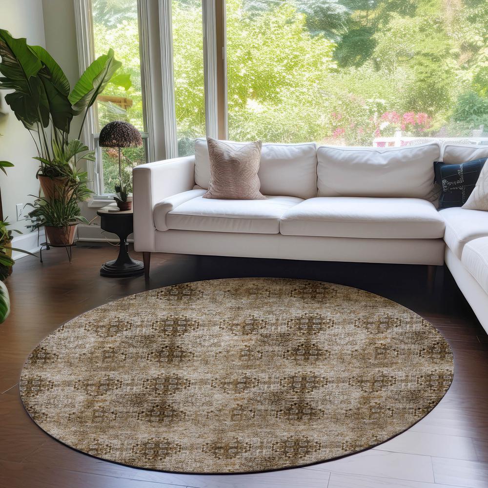 Chantille ACN557 Brown 8' x 8' Rug. Picture 6