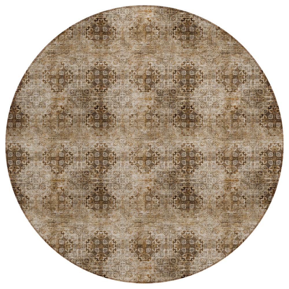Chantille ACN557 Brown 8' x 8' Rug. Picture 1