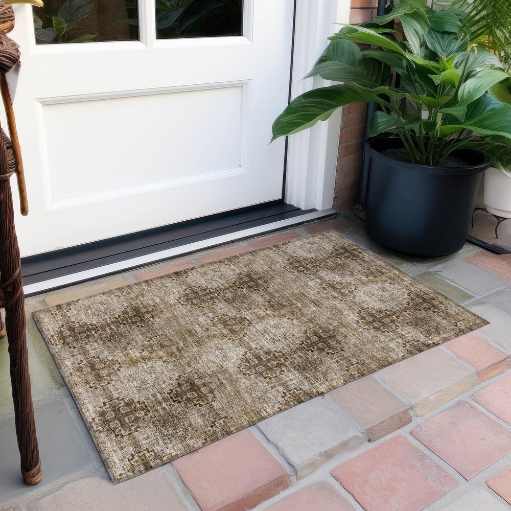 Chantille ACN557 Brown 1'8" x 2'6" Rug. Picture 7