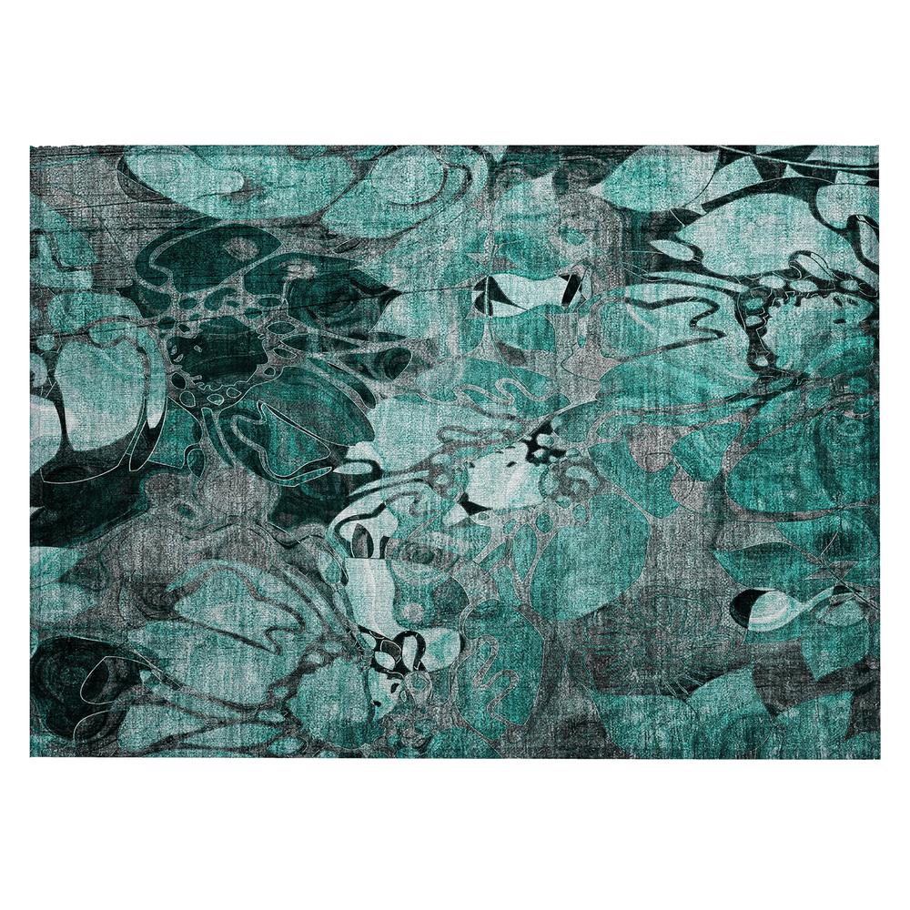 Chantille ACN558 Teal 1'8" x 2'6" Rug. Picture 1