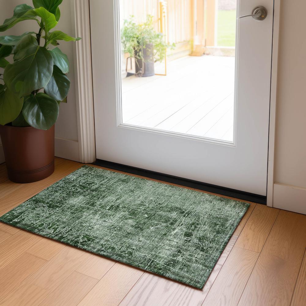 Chantille ACN559 Green 1'8" x 2'6" Rug. Picture 6