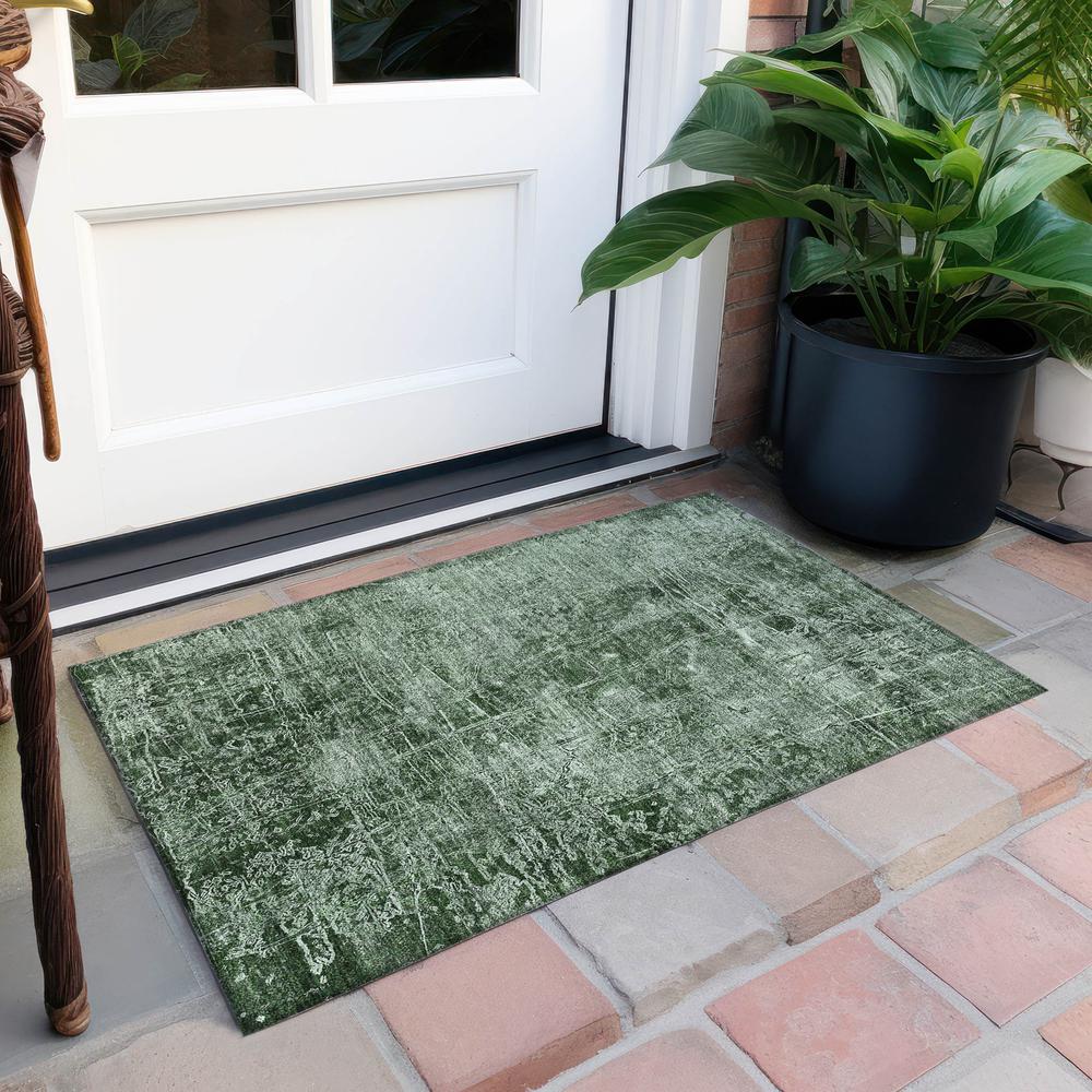 Chantille ACN559 Green 1'8" x 2'6" Rug. Picture 7