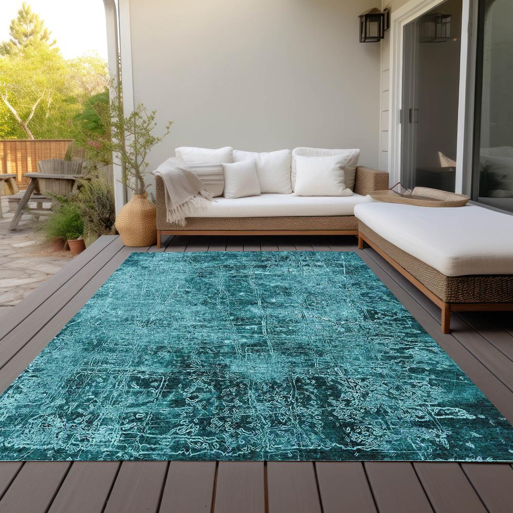 Chantille ACN559 Teal 2'6" x 3'10" Rug. Picture 10