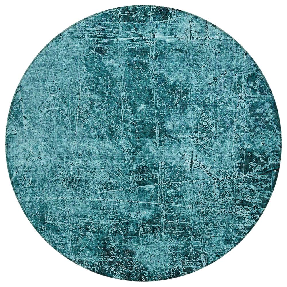 Chantille ACN559 Teal 8' x 8' Rug. Picture 1