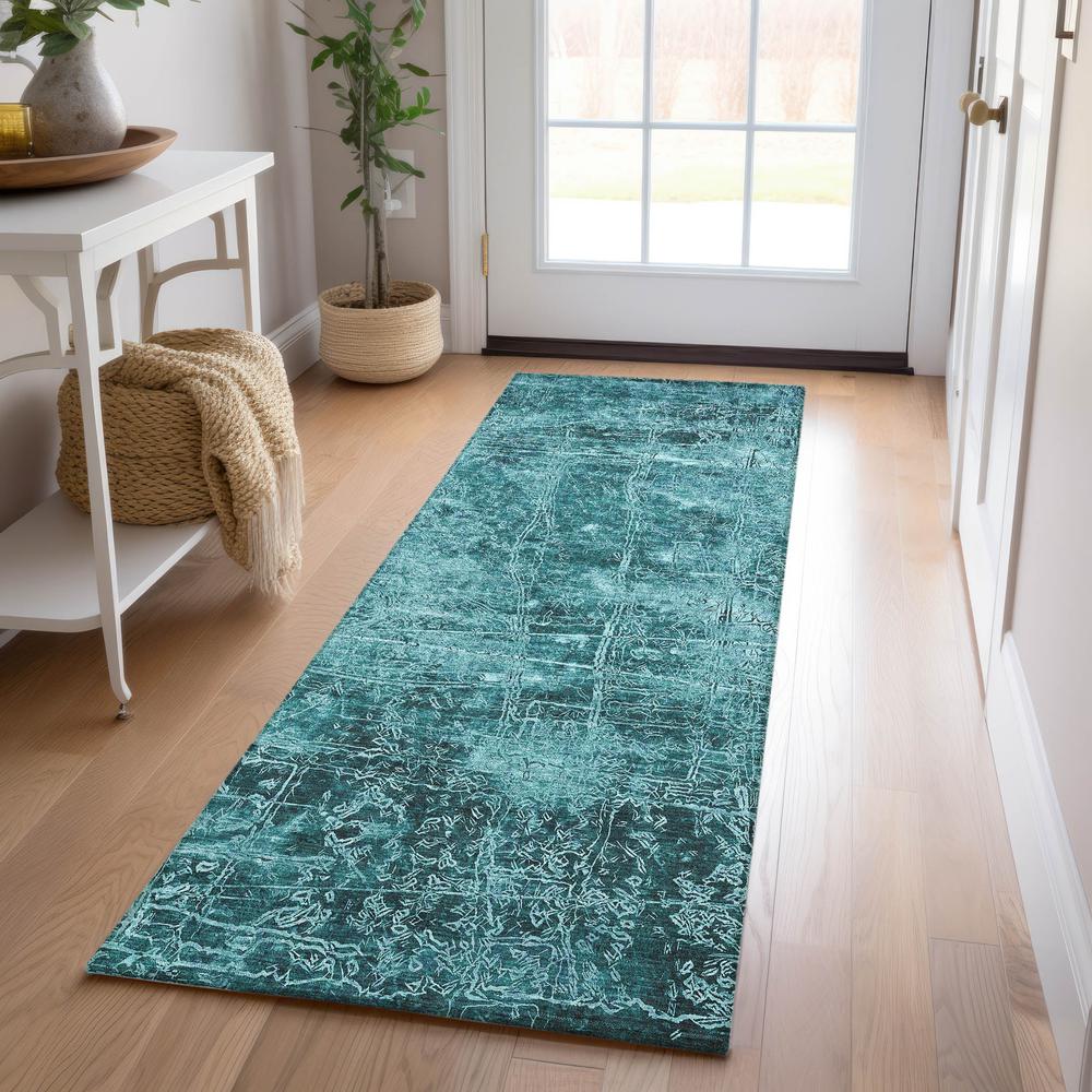 Chantille ACN559 Teal 2'3" x 7'6" Rug. Picture 6
