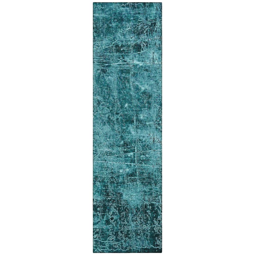 Chantille ACN559 Teal 2'3" x 7'6" Rug. Picture 1