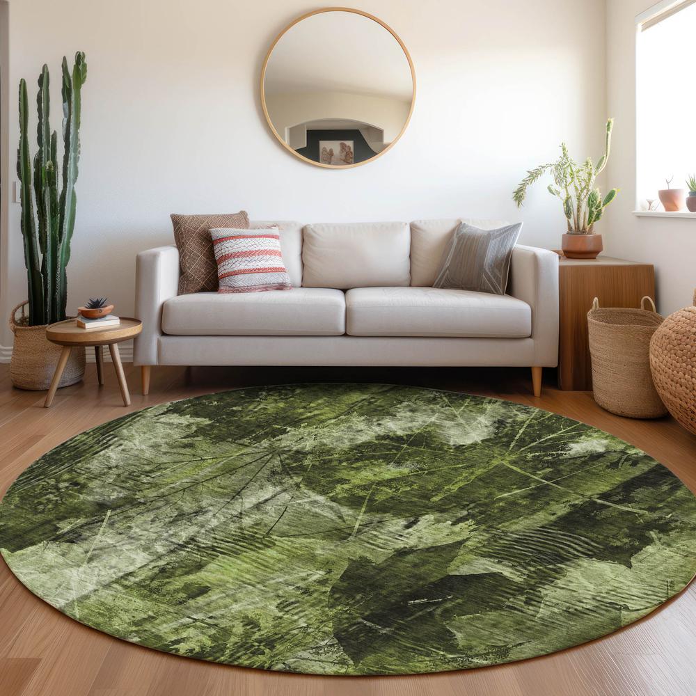 Chantille ACN560 Green 8' x 8' Rug. Picture 6