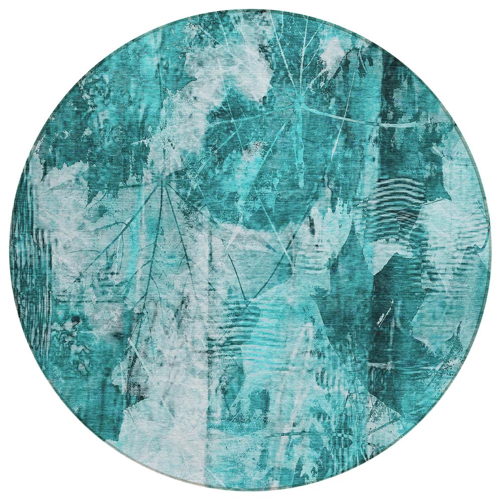 Chantille ACN560 Teal 8' x 8' Rug. Picture 1