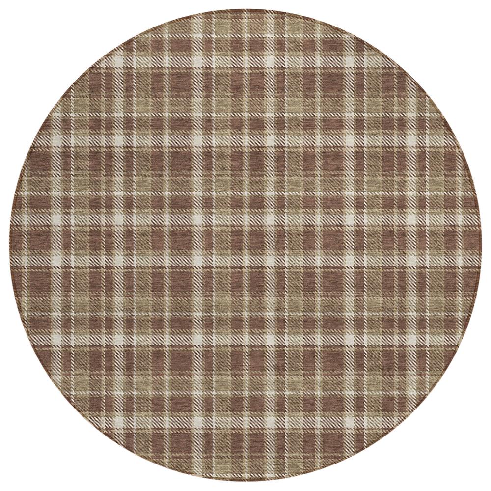 Chantille ACN563 Brown 8' x 8' Rug. Picture 1
