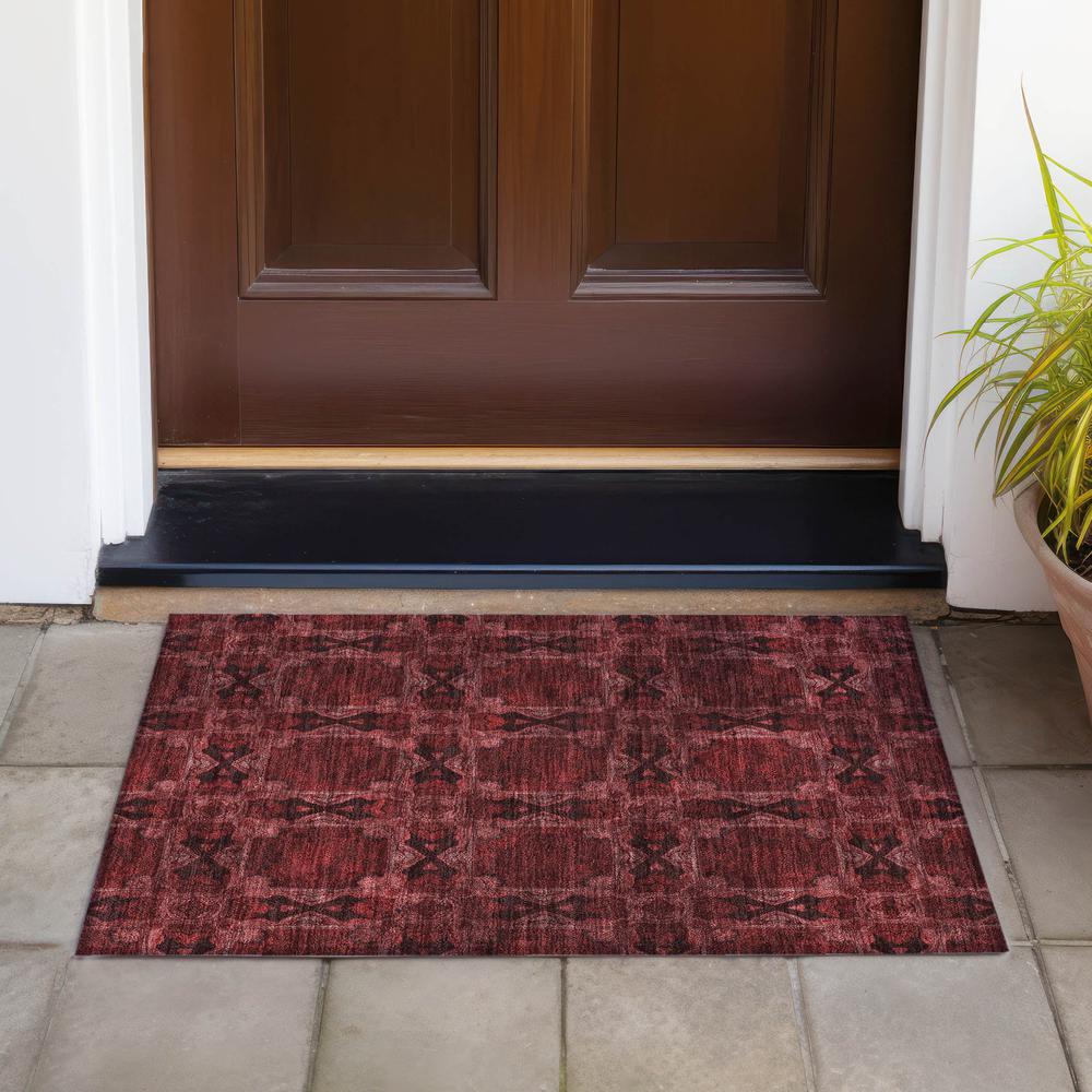Chantille ACN564 Red 1'8" x 2'6" Rug. Picture 7