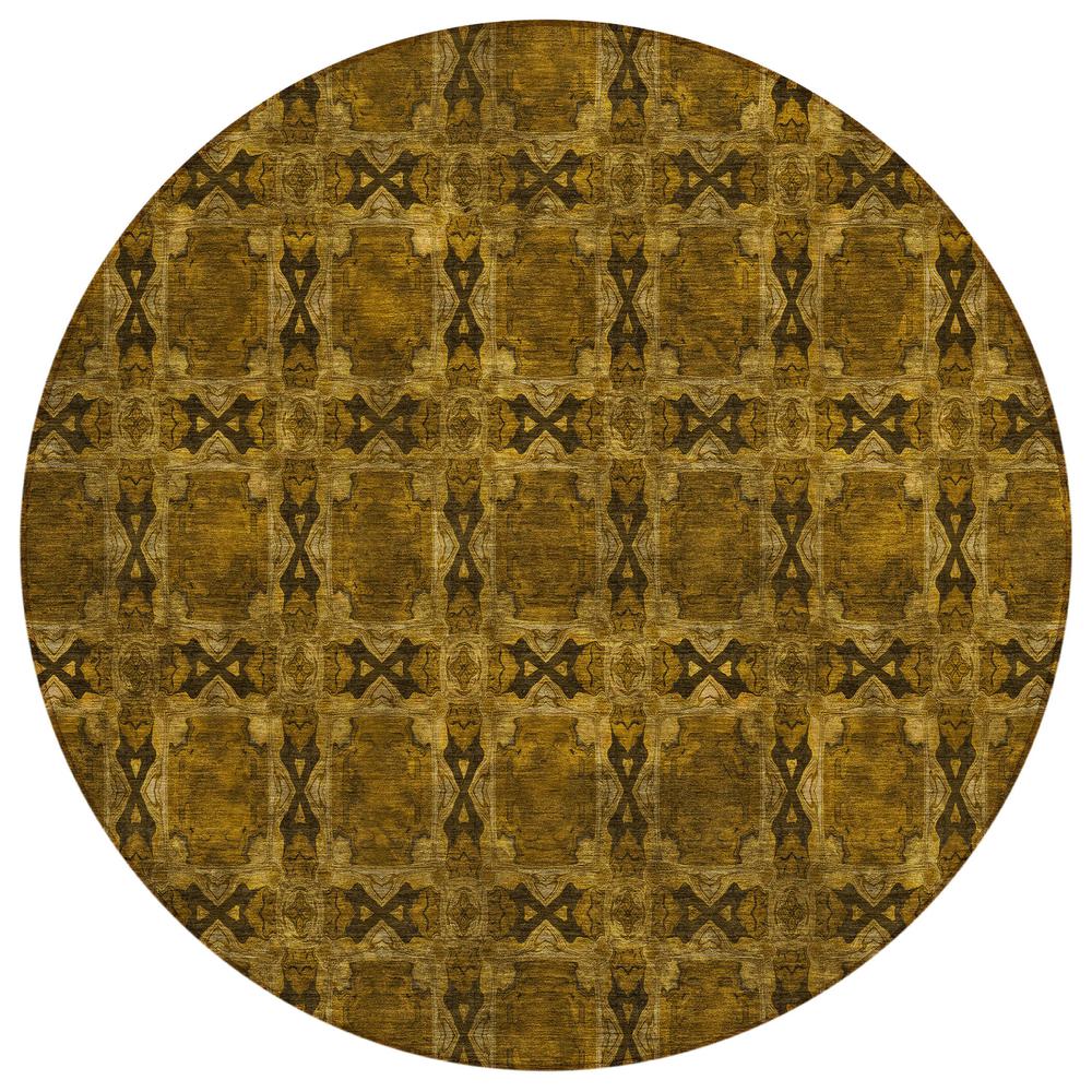 Chantille ACN564 Brown 8' x 8' Rug. Picture 1