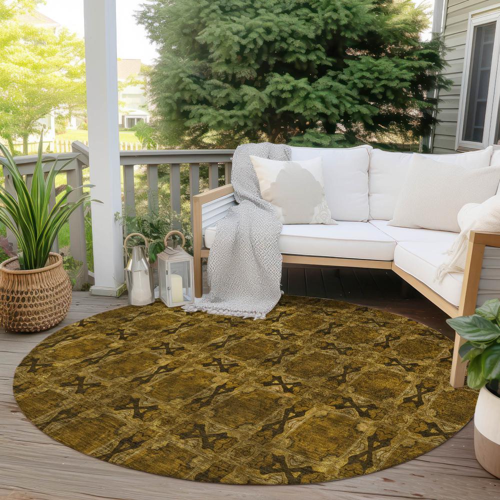 Chantille ACN564 Brown 8' x 8' Rug. Picture 7