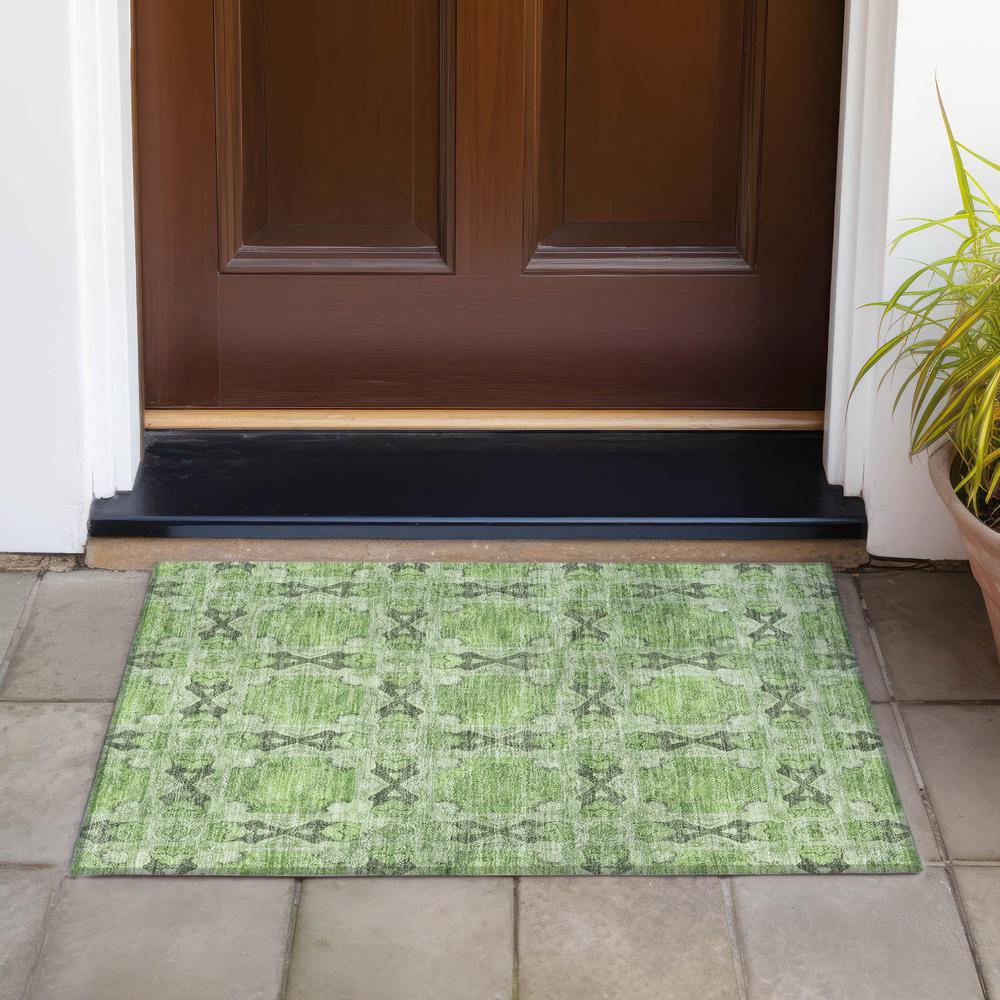 Chantille ACN564 Green 1'8" x 2'6" Rug. Picture 7