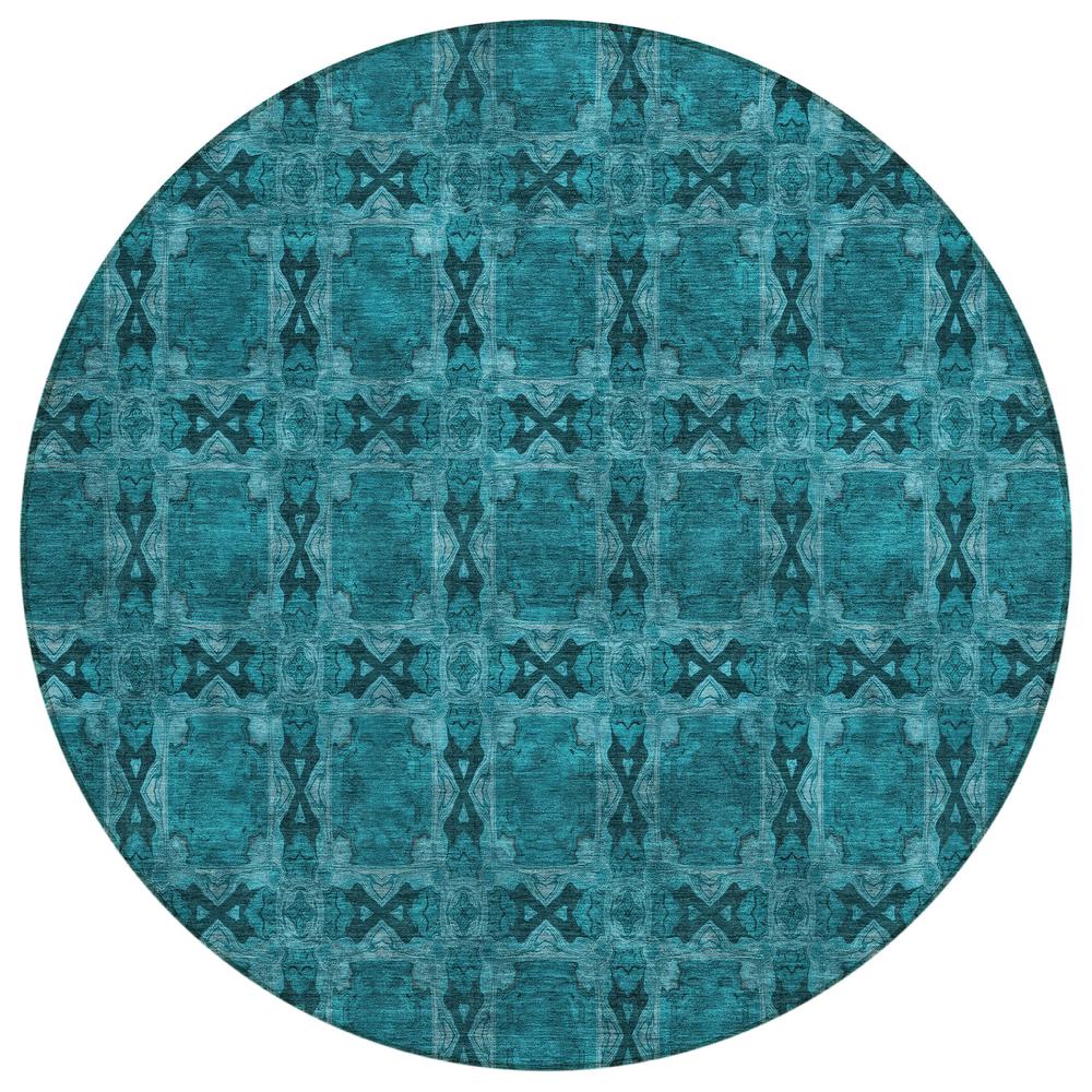 Chantille ACN564 Teal 8' x 8' Rug. Picture 1