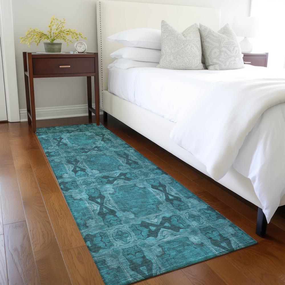 Chantille ACN564 Teal 2'3" x 7'6" Rug. Picture 7