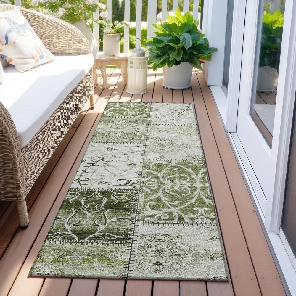 Chantille ACN566 Green 2'3" x 7'6" Rug. Picture 7