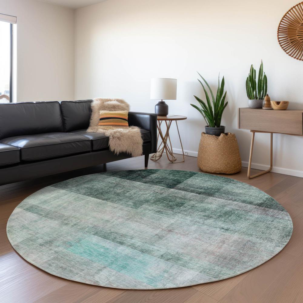 Chantille ACN568 Teal 8' x 8' Rug. Picture 7
