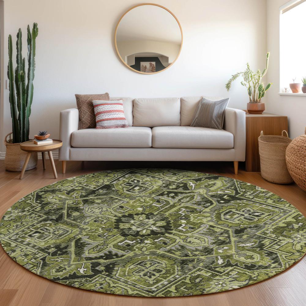 Chantille ACN570 Green 8' x 8' Rug. Picture 6