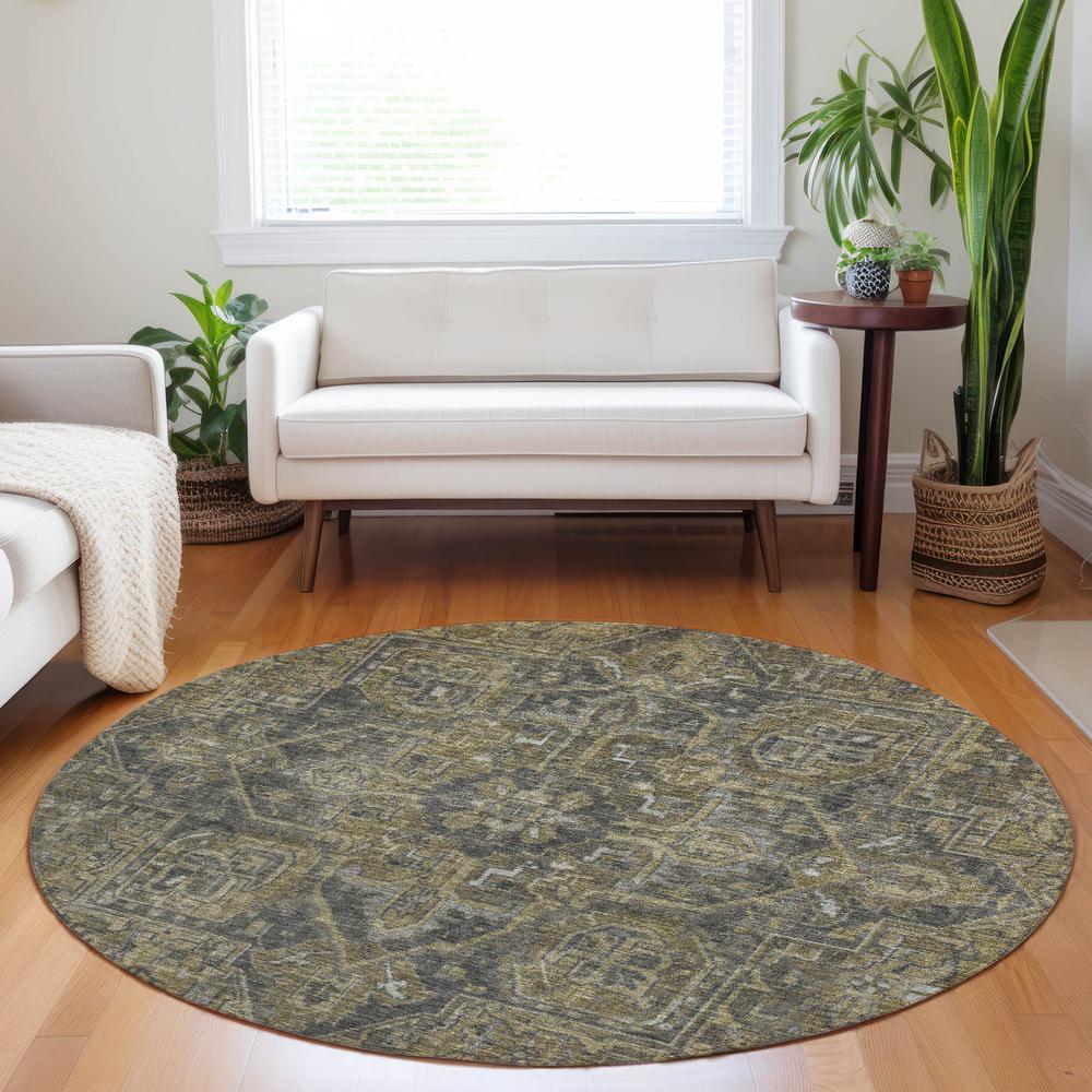 Chantille ACN571 Brown 8' x 8' Rug. Picture 6