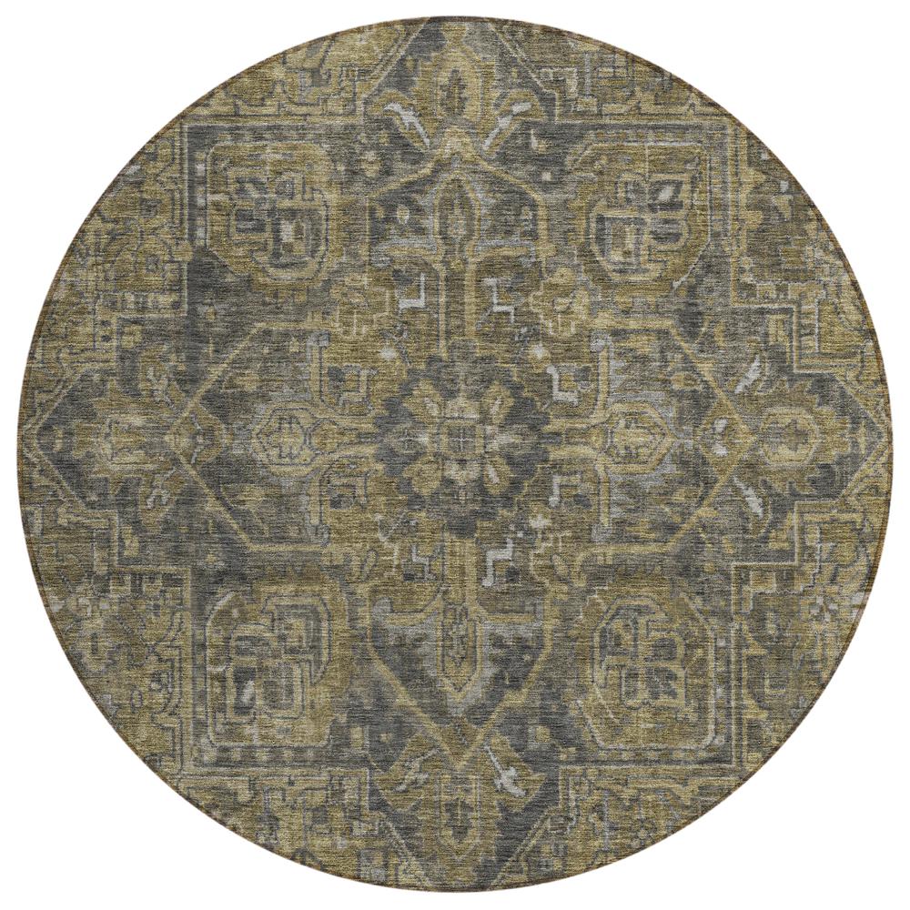Chantille ACN571 Brown 8' x 8' Rug. Picture 1