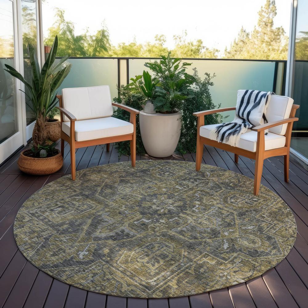 Chantille ACN571 Brown 8' x 8' Rug. Picture 7