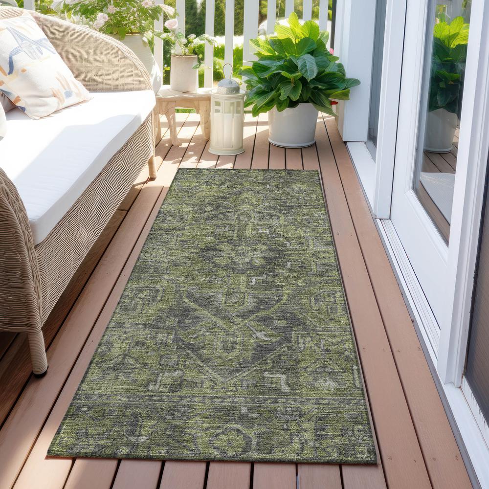 Chantille ACN571 Green 2'3" x 7'6" Rug. Picture 7