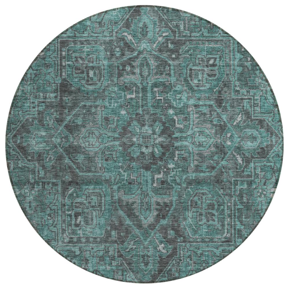 Chantille ACN571 Teal 8' x 8' Rug. Picture 1