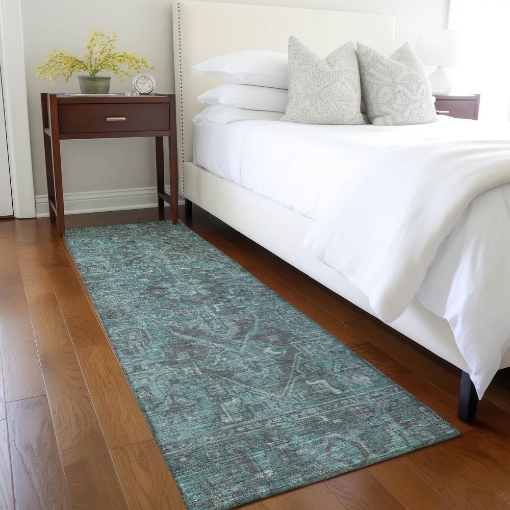 Chantille ACN571 Teal 2'3" x 7'6" Rug. Picture 6