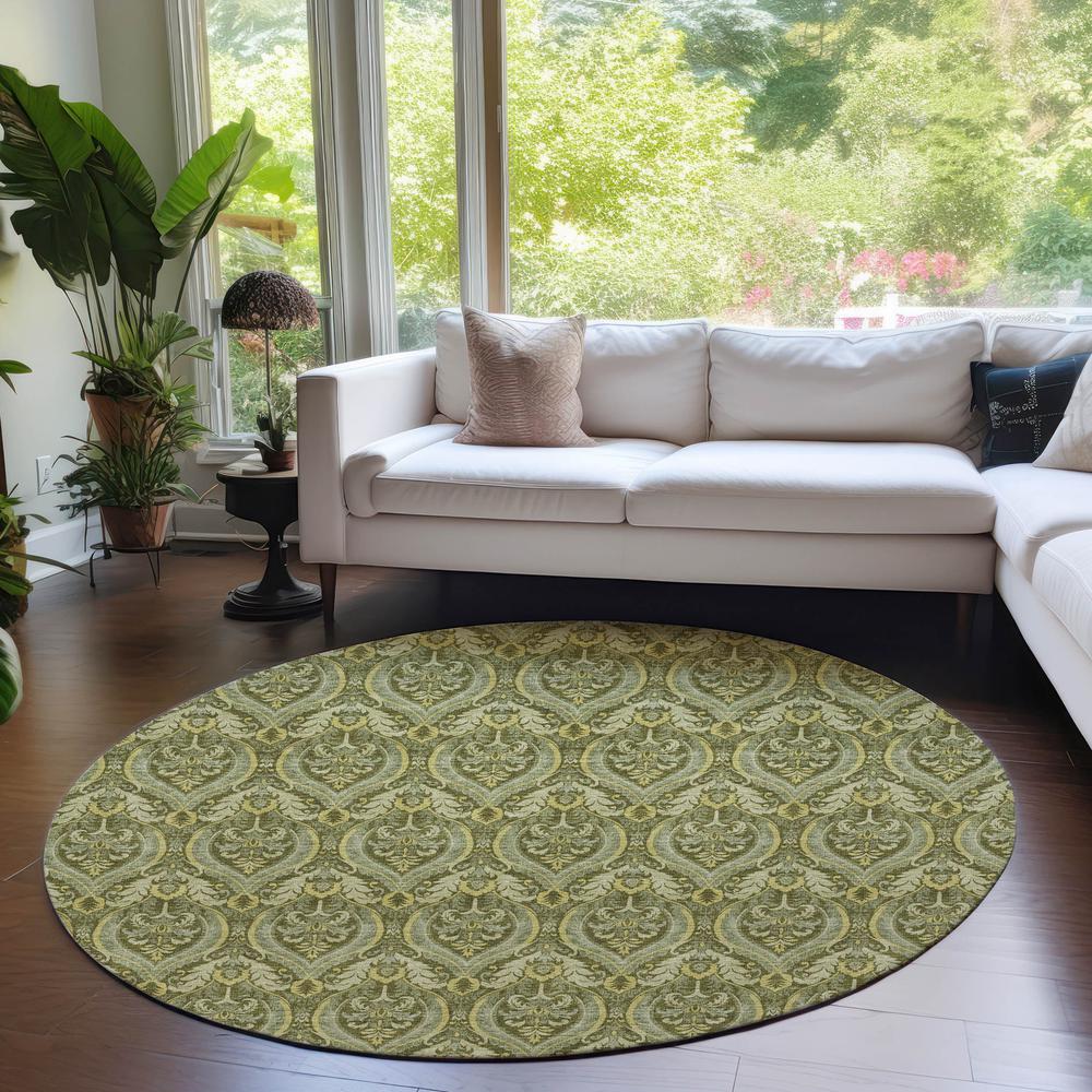 Chantille ACN572 Green 8' x 8' Rug. Picture 6