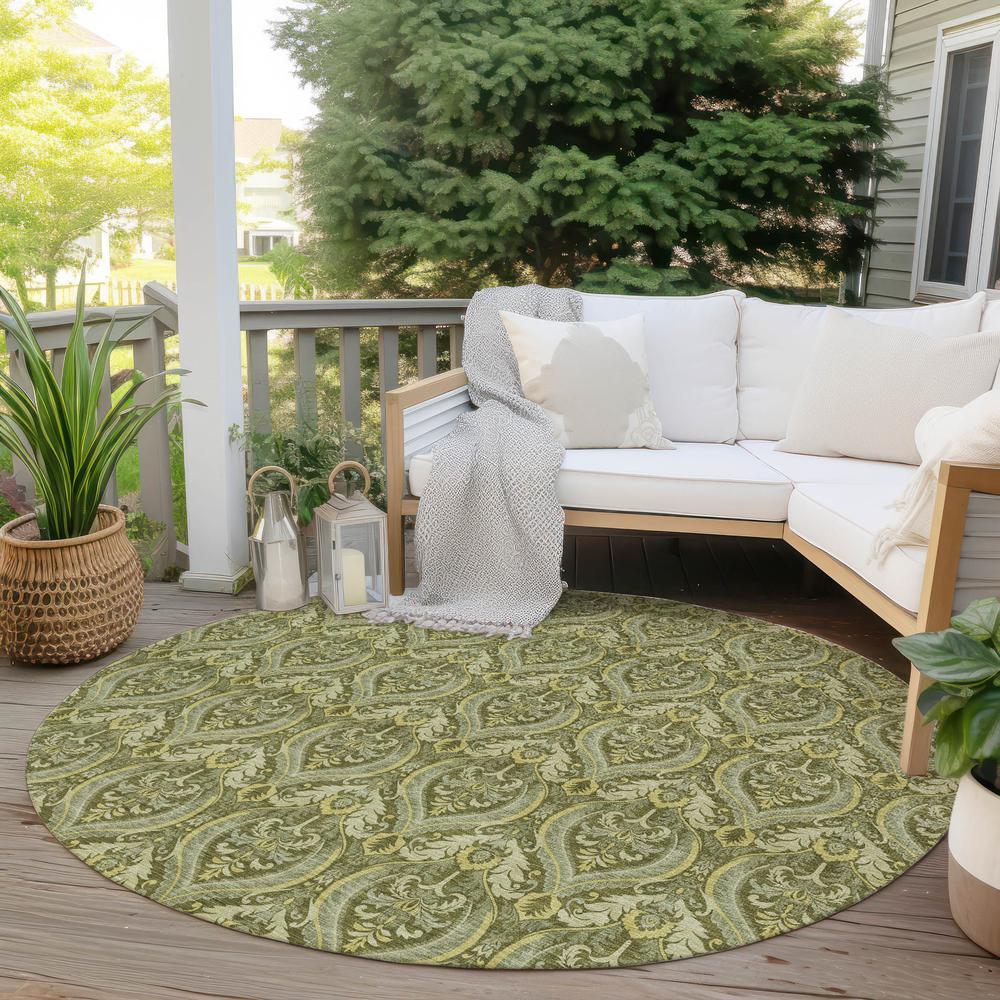 Chantille ACN572 Green 8' x 8' Rug. Picture 7