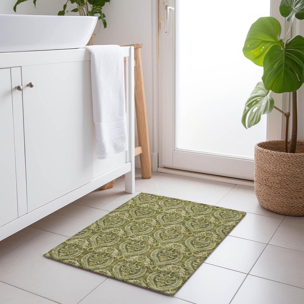 Chantille ACN572 Green 1'8" x 2'6" Rug. Picture 6