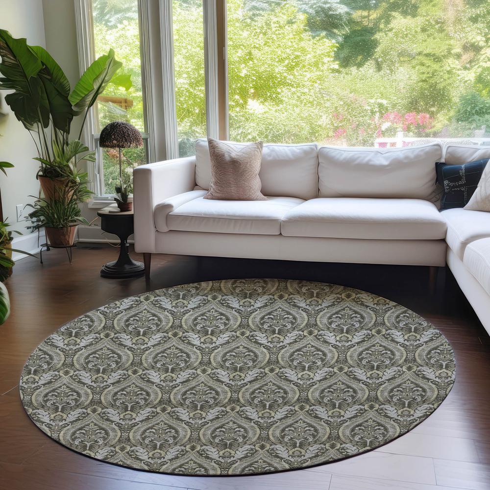 Chantille ACN572 Brown 8' x 8' Rug. Picture 6