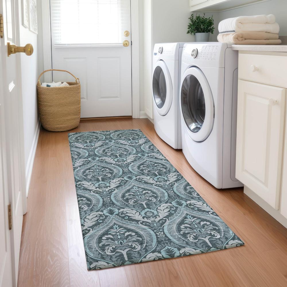 Chantille ACN572 Teal 2'3" x 7'6" Rug. Picture 6