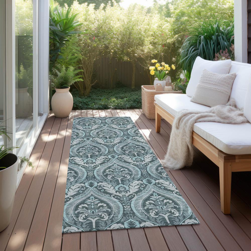 Chantille ACN572 Teal 2'3" x 7'6" Rug. Picture 7