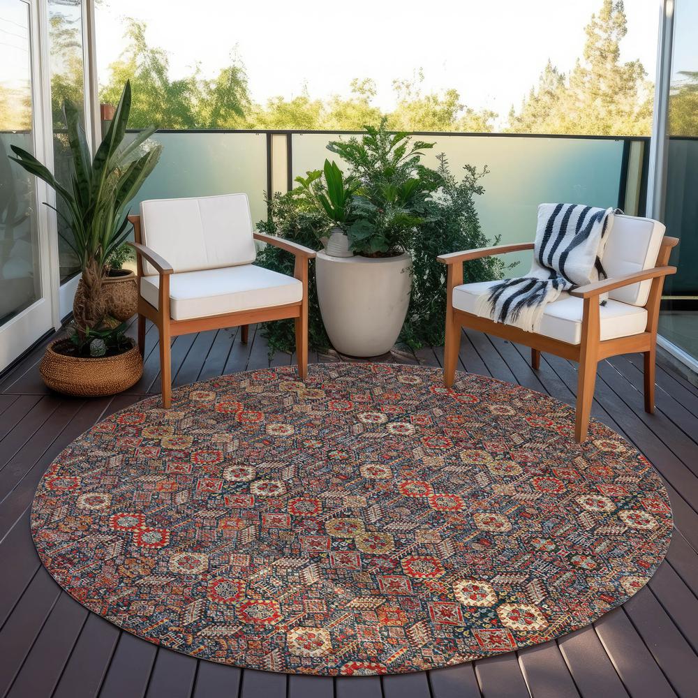 Chantille ACN574 Red 8' x 8' Rug. Picture 7