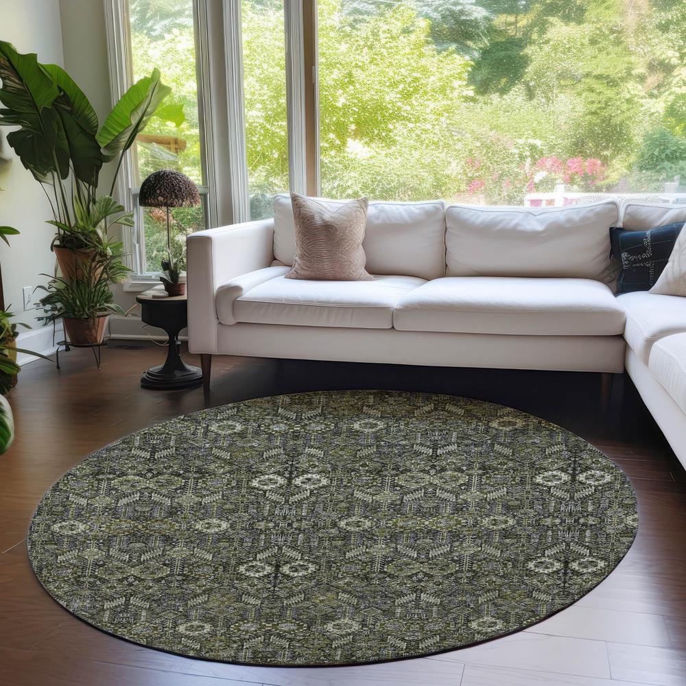 Chantille ACN574 Brown 8' x 8' Rug. Picture 6