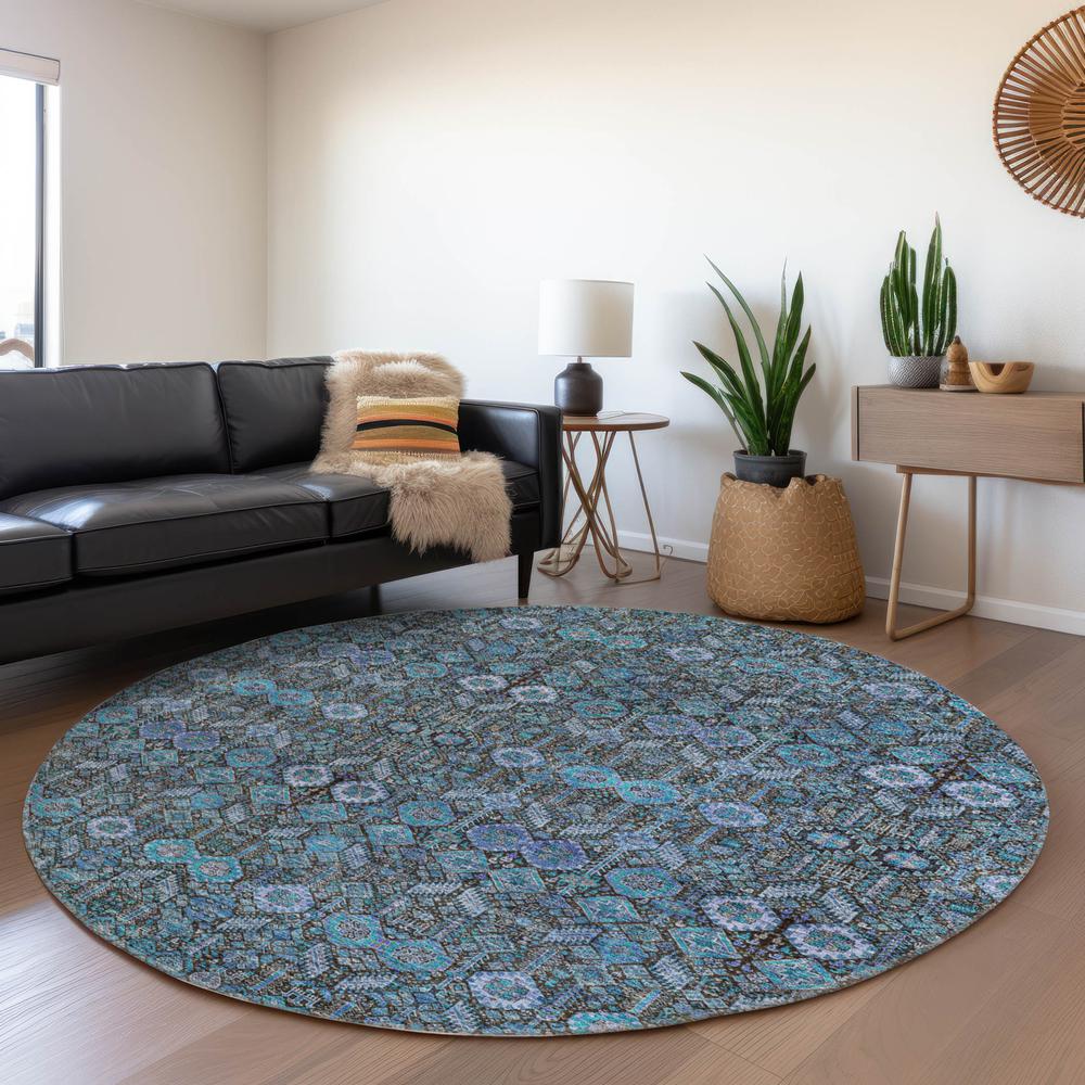 Chantille ACN574 Teal 8' x 8' Rug. Picture 6