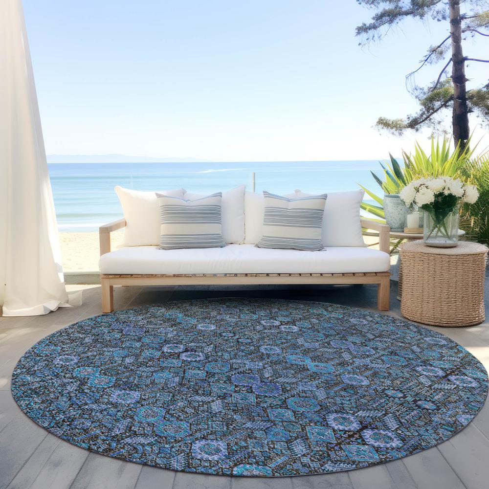 Chantille ACN574 Teal 8' x 8' Rug. Picture 7