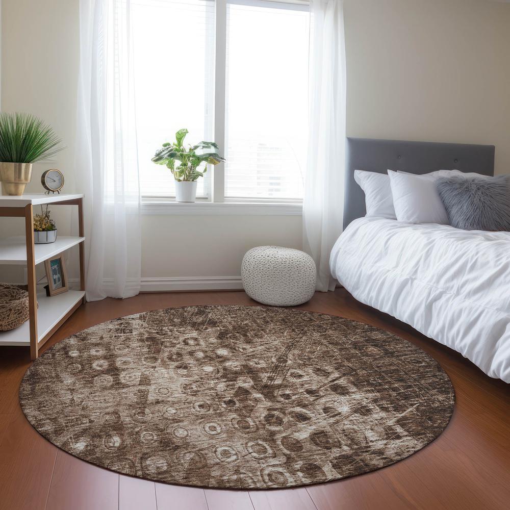 Chantille ACN577 Brown 8' x 8' Rug. Picture 6