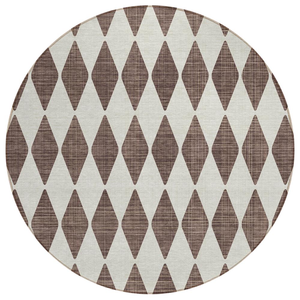 Chantille ACN578 Brown 8' x 8' Rug. Picture 1
