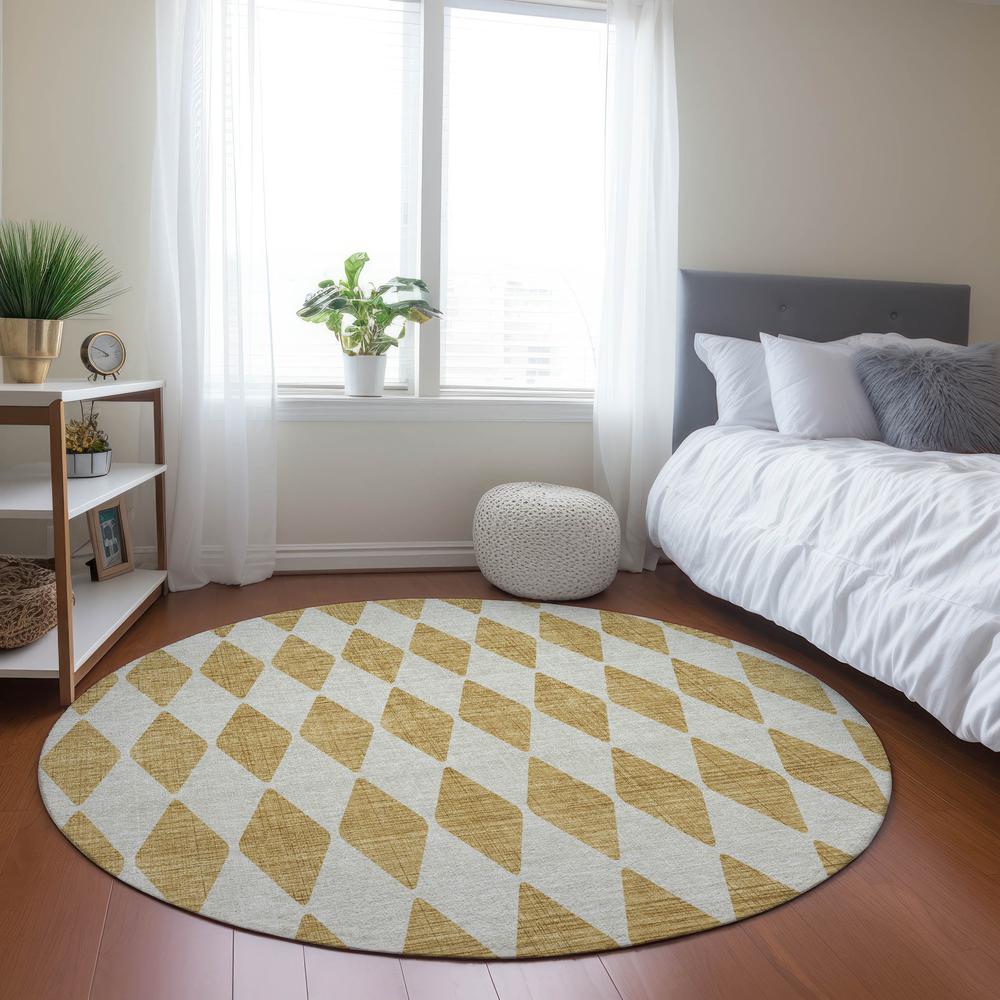 Chantille ACN578 Gold 8' x 8' Rug. Picture 6