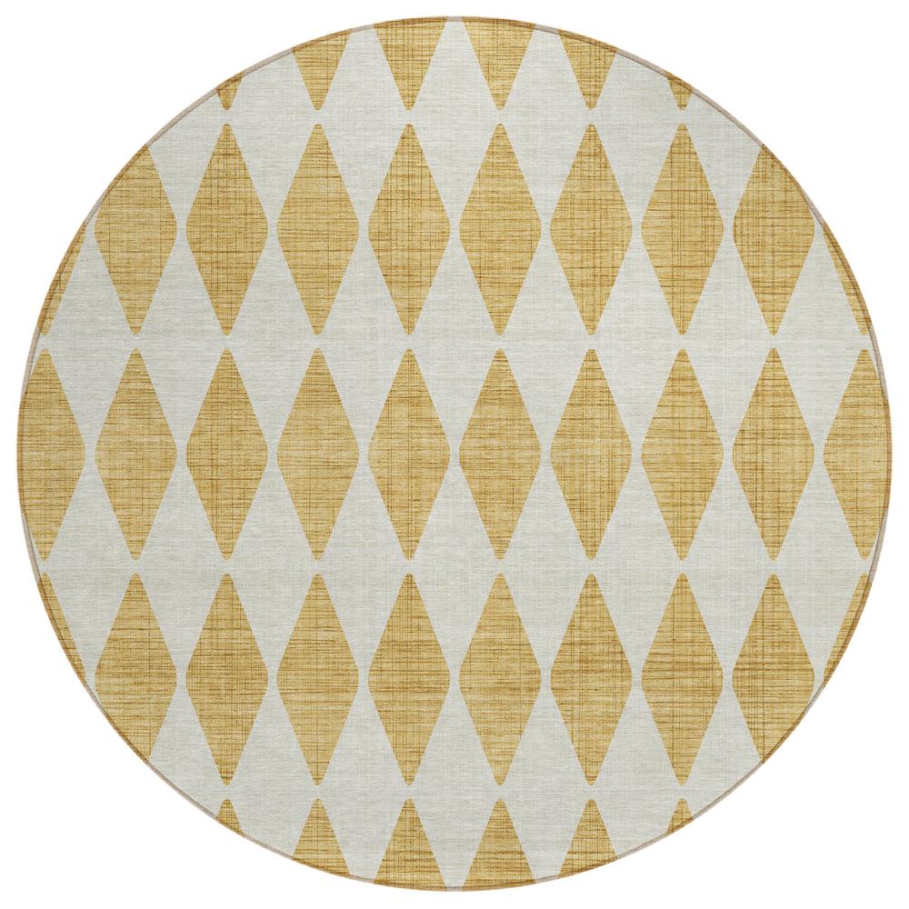 Chantille ACN578 Gold 8' x 8' Rug. Picture 1
