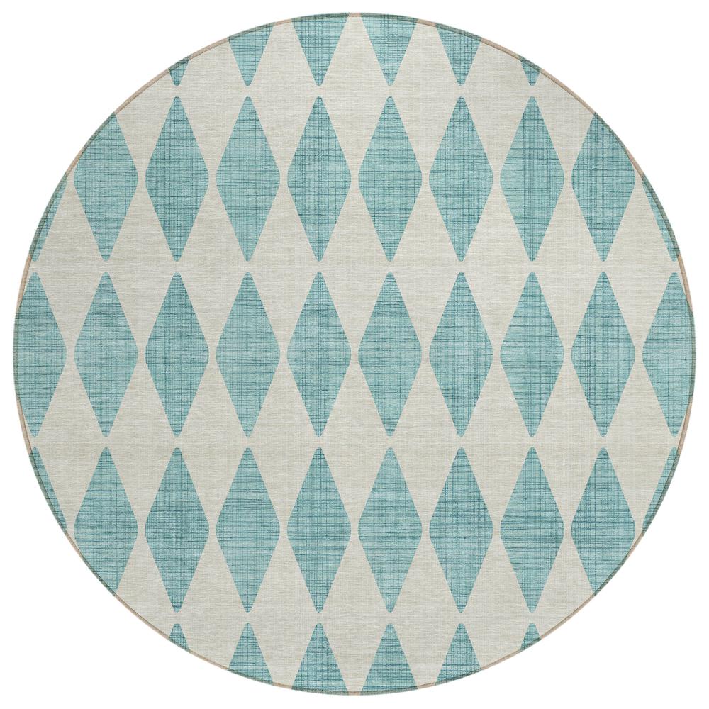 Chantille ACN578 Teal 8' x 8' Rug. Picture 1