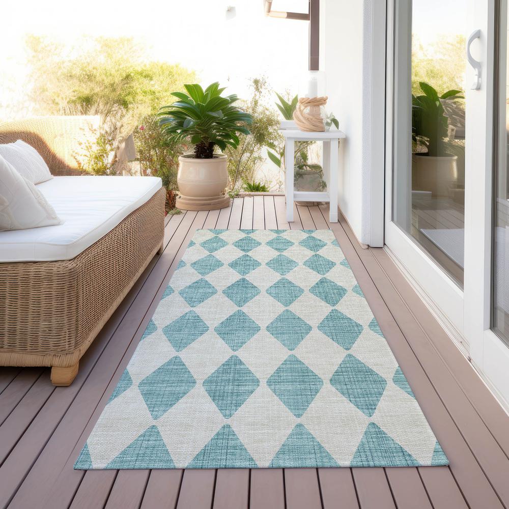 Chantille ACN578 Teal 2'3" x 7'6" Rug. Picture 7