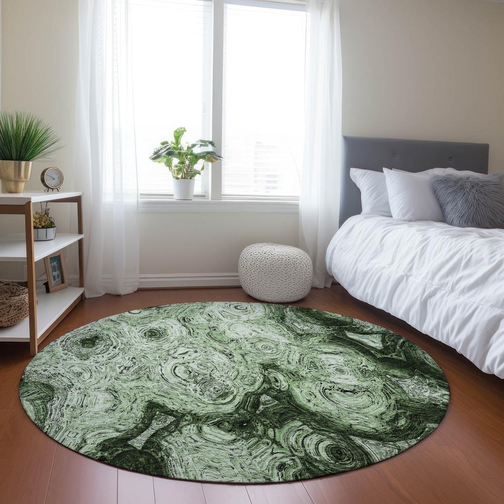 Chantille ACN579 Green 8' x 8' Rug. Picture 6