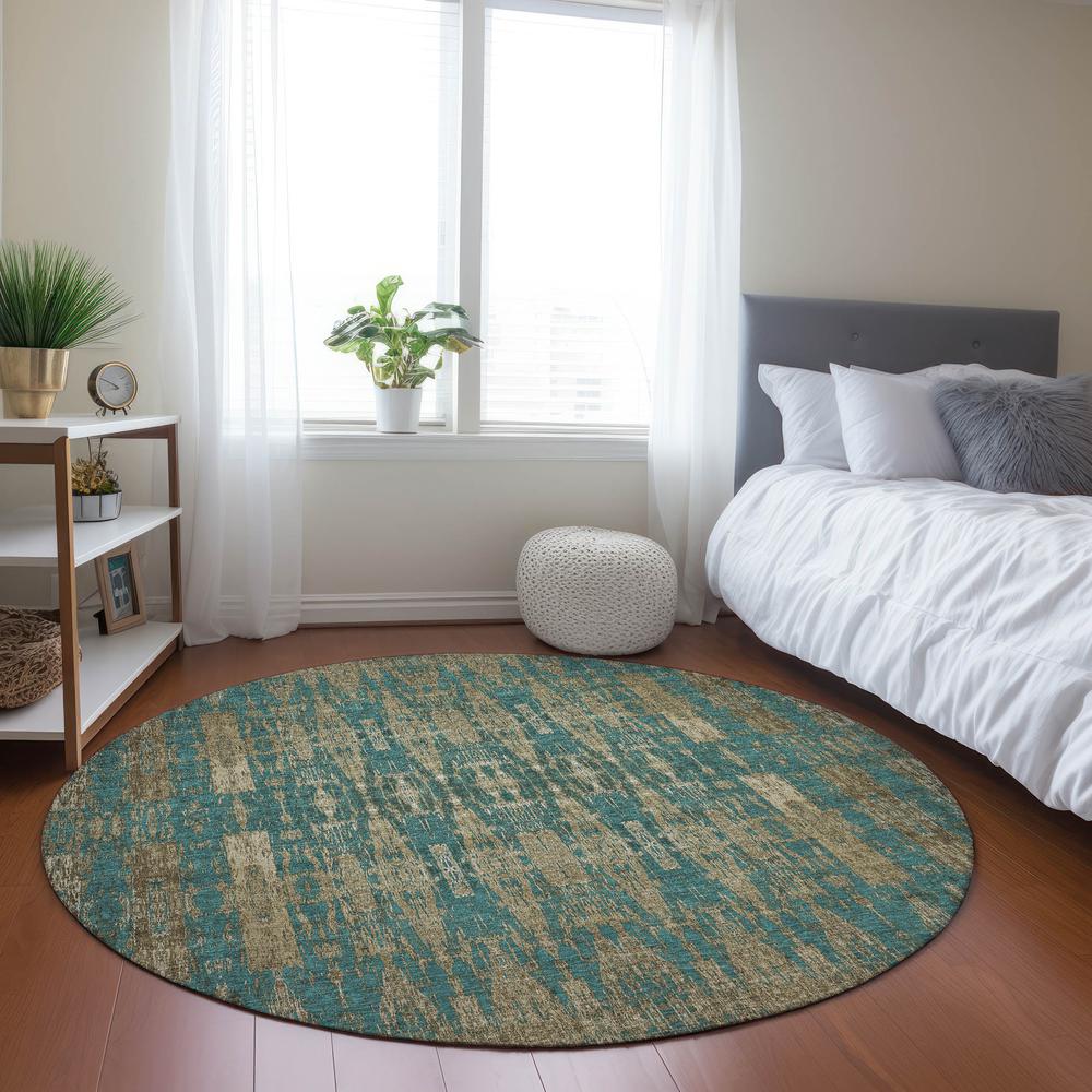 Chantille ACN580 Teal 8' x 8' Rug. Picture 6