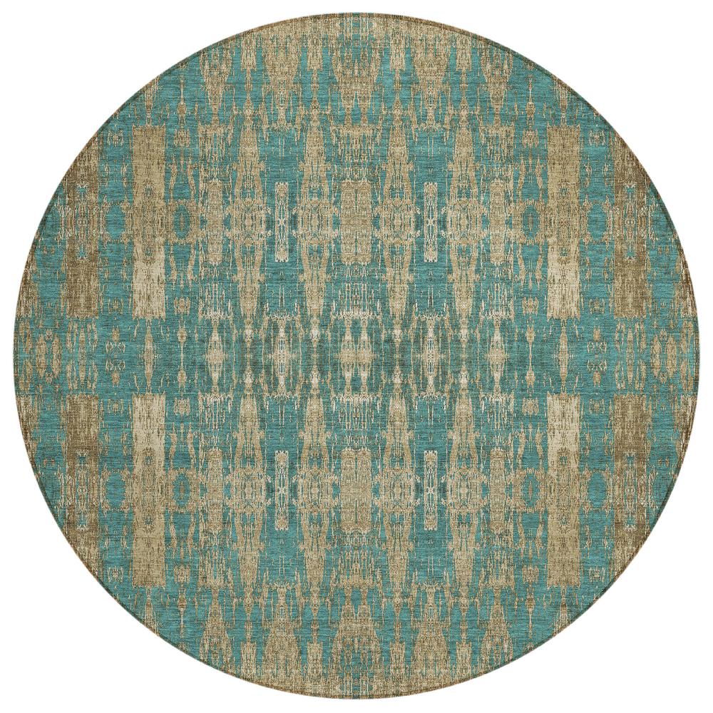 Chantille ACN580 Teal 8' x 8' Rug. Picture 1