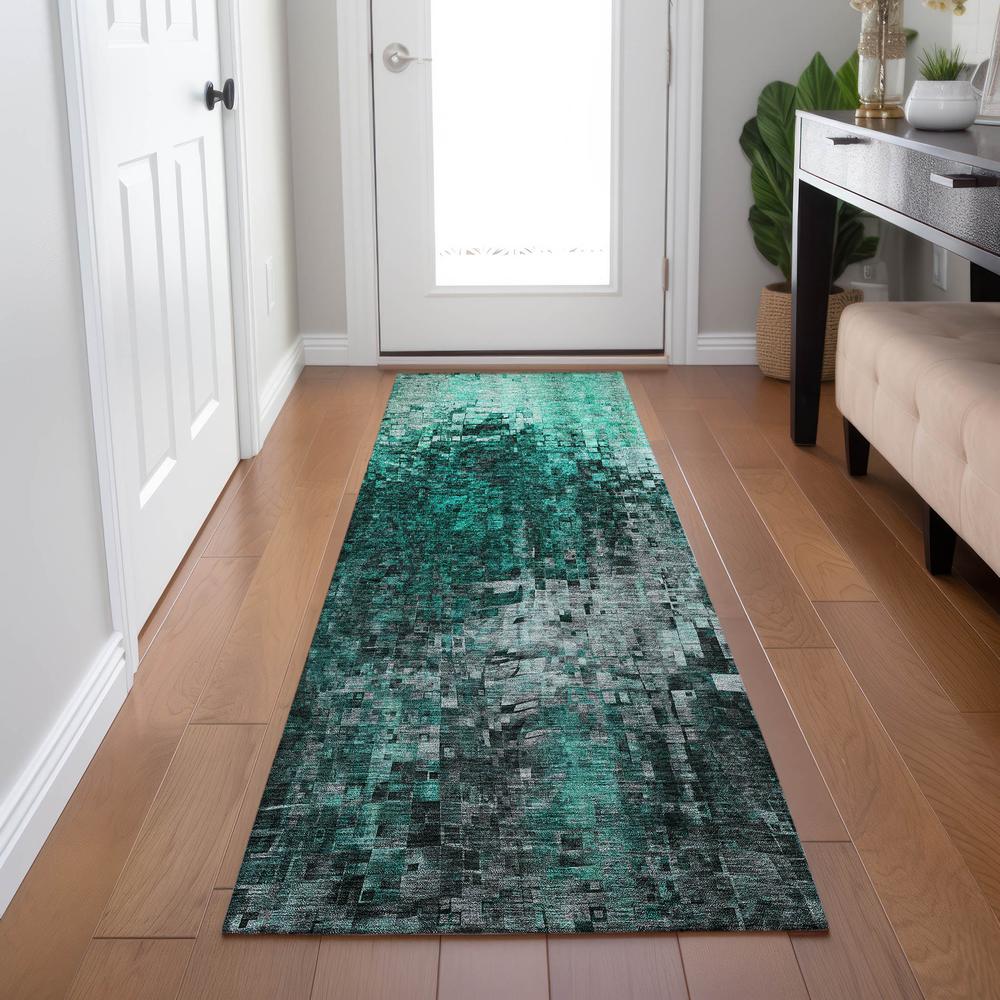 Chantille ACN581 Teal 2'3" x 7'6" Rug. Picture 6